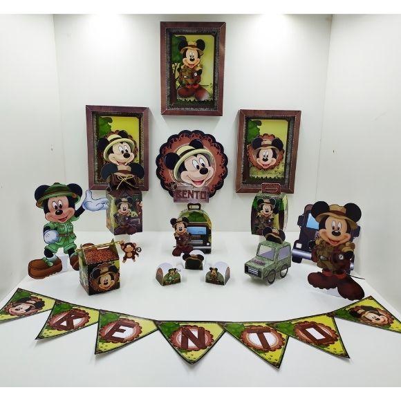 Arquivo de corte Mickey Safari STUDIO, PDF E PNG COD.:1527
