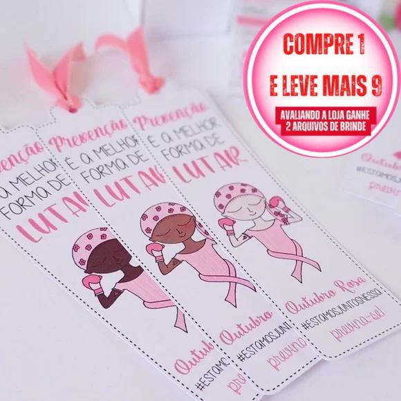 Arquivo de Corte Marca Pagina Outubro Rosa Studio, pdf #2209