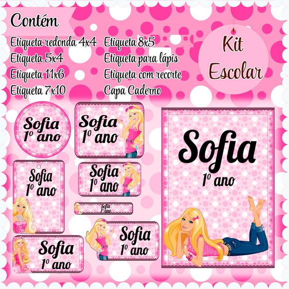 Arquivo de corte Volta ás Aulas Barbie #2443