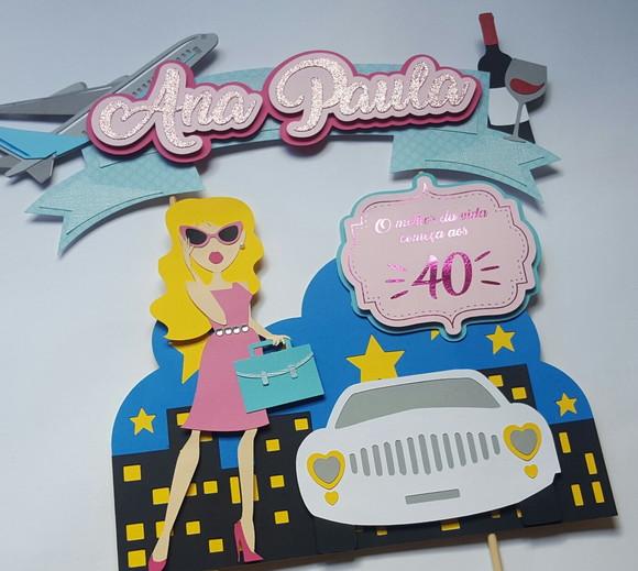 Arquivo Digital Topo de Bolo 40 Anos - Cod.:461