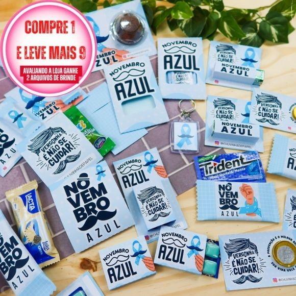 #2882 Arquivo de Corte Novembro Azul Studio, pdf e Png