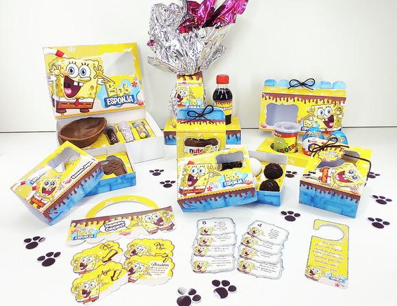 Arquivo de corte Pascoa Bob Esponja STUDIO, PDF E PNG #2540