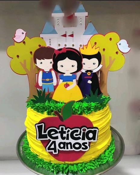 Arquivo de corte Topo de Bolo Branca de Neve-STUDIO COD:480