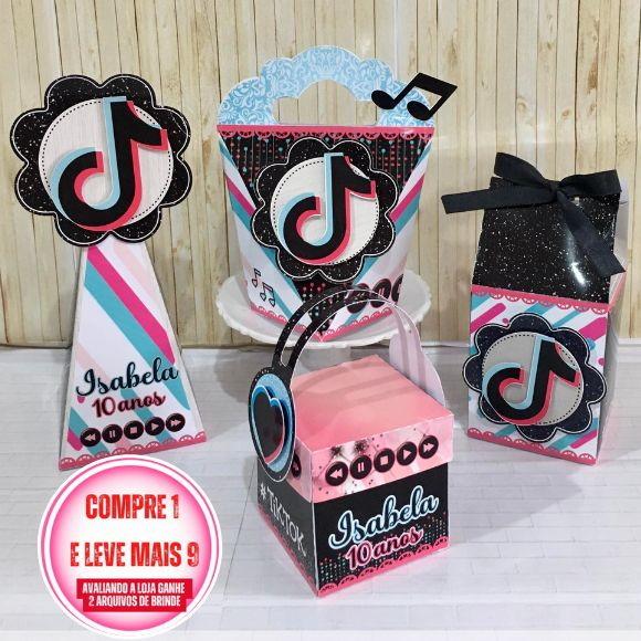Arquivo de Corte Tik Tok Studio e pdf - Cod.:2928