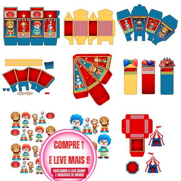 Arquivo de Corte Circo Studio, pdf e Png Cod.: 2896