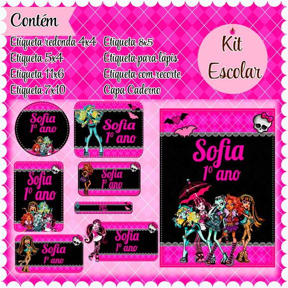Arquivo de corte Volta ás Aulas Monster High #2485