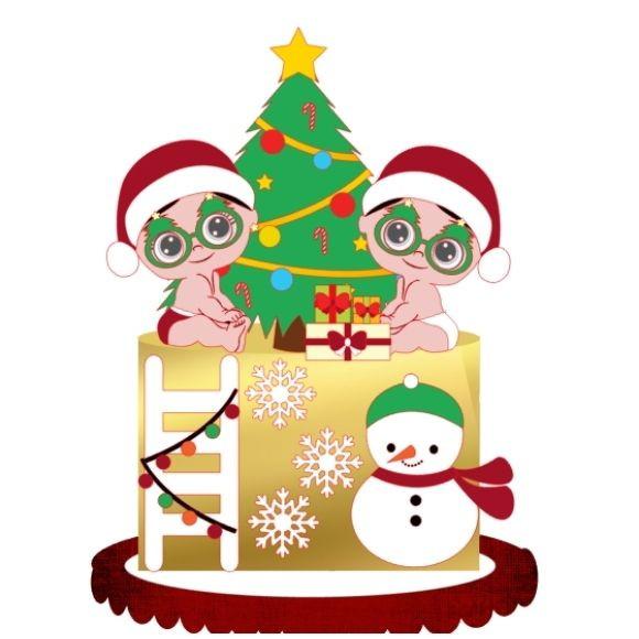 Arquivo de corte Topo de Bolo Natal CAMADAS STUDIO COD.:2378