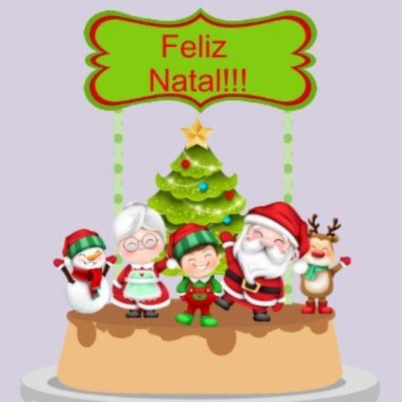 Arquivo de corte Topo de Bolo Natal STUDIO- COD.:2367