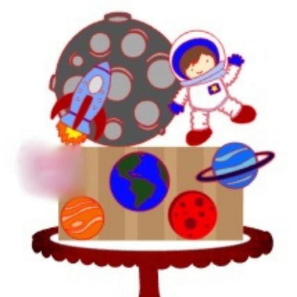Arquivo de corte Topo de Bolo Astronauta CAMADA STUDIO #1816