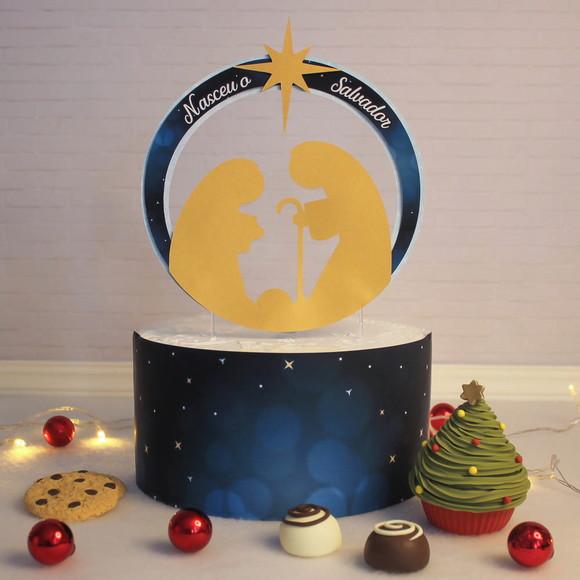 Arquivo de corte Topo de Bolo Natal STUDIO- COD.:1428