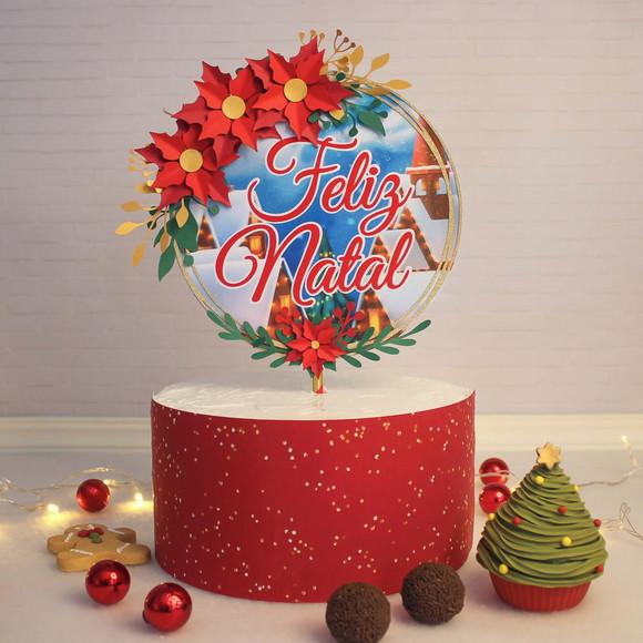 Arquivo de corte Topo de Bolo Natal STUDIO- COD.:1421