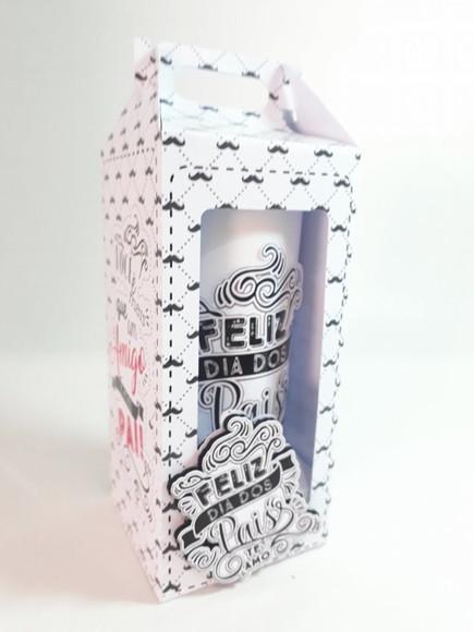 Arquivo de corte Caixa Copo Long Drink Dia dos Pais COD:.869