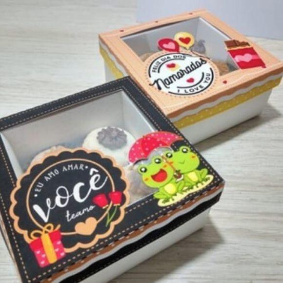 Arquivo de corte Caixa Dia dos Namorados 4 doces COD:. 800