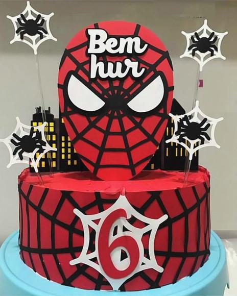 Arquivo de corte Topo de Bolo Homem Aranha - COD.: 703