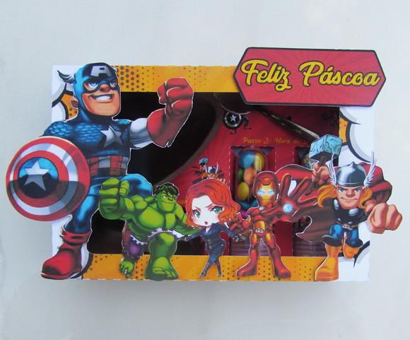 Arquivo de Corte Caixa Mini Confeiteiro Vingadores Cod.: 596