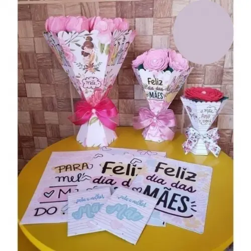 Arquivo de corte Buque de Rosas Dia das Mães STUDIO COD:2703