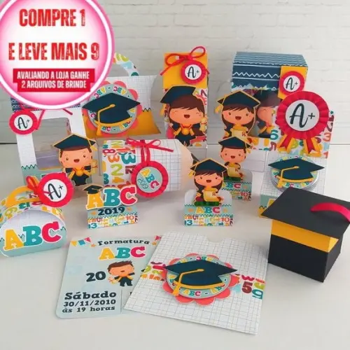 Arquivo de Corte Formatura Abc -studio e pdf Cod.: 752