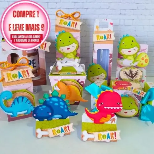 Arquivo de Corte Dinossauro Baby Studio, Pdf- Cod.: 439