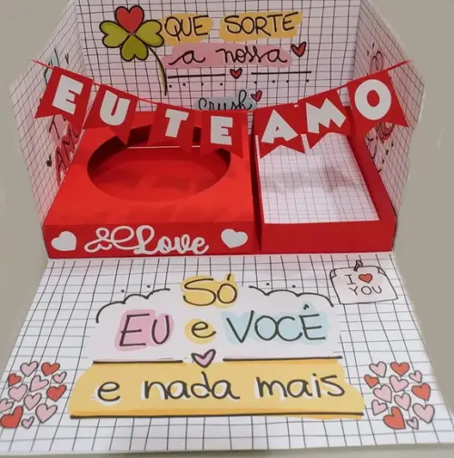 Arquivo de corte Caixa Cenário Dia dos Namorados  STUDIO E PDF#1814