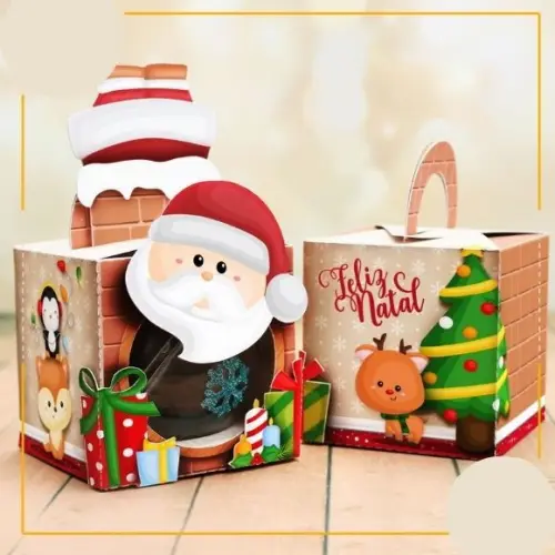 Arquivo de corte Caixa pra bolinhas de Natal STUDIO COD:2353
