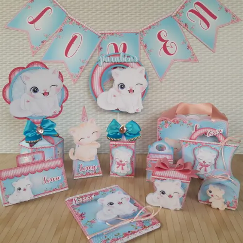 Arquivo de corte Gatinhos STUDIO, PDF E PNG COD:.1627