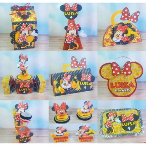 Arquivo de corte Minnie Vermelha STUDIO E PDF- COD.: 2210