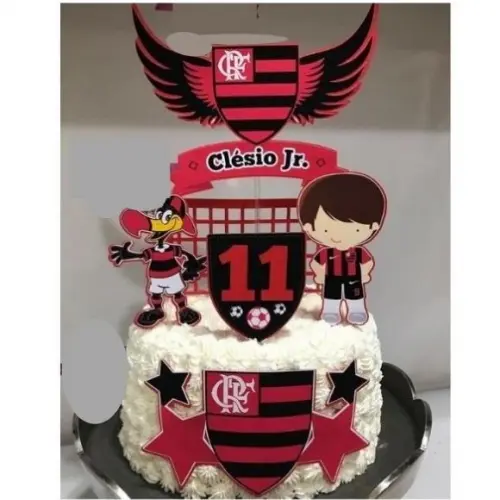 Arquivo de corte Topo de bolo Flamengo COD: 1024