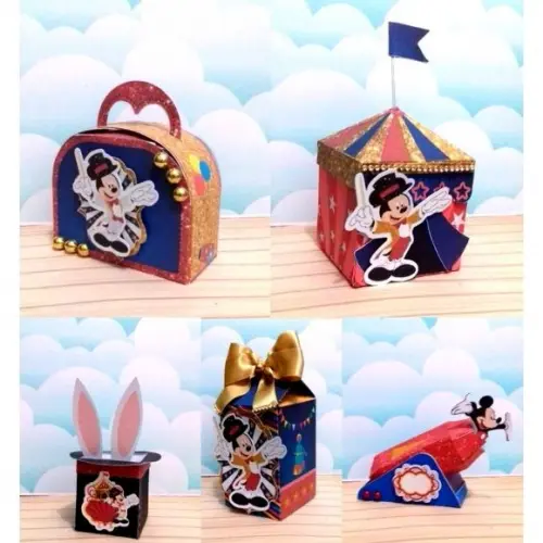 Arquivo de corte Circo do Mickey STUDIO, PDF E PNG COD:2613