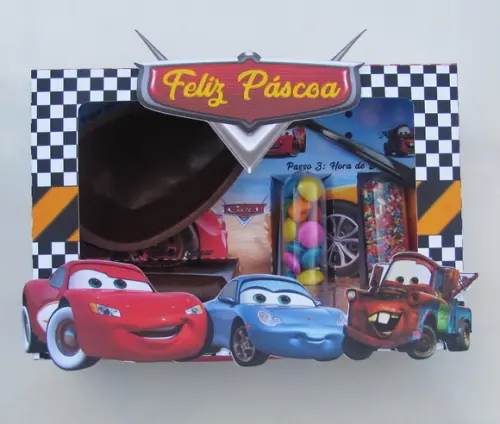 Arquivo de corte Caixa Mini Confeiteiro Carros COD.: 595