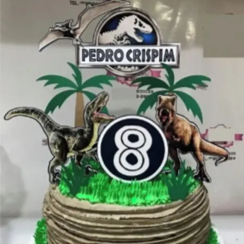 Arquivo de corte Topo de Bolo Jurassic Park - COD.: 710