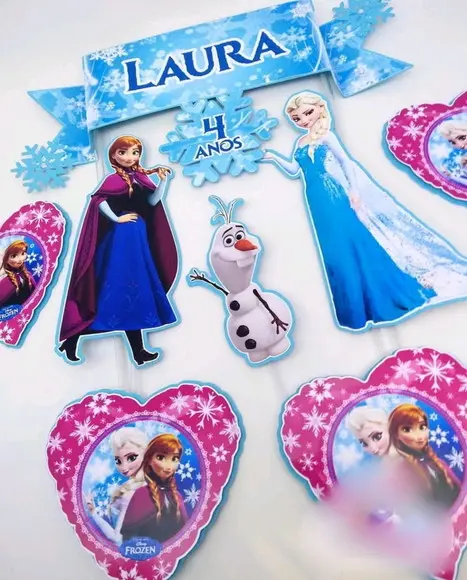 Arquivo de corte Topo de Bolo Frozen - COD.: 698