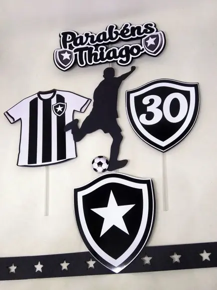 Arquivo de corte Topo de Bolo Botafogo -COD.:479