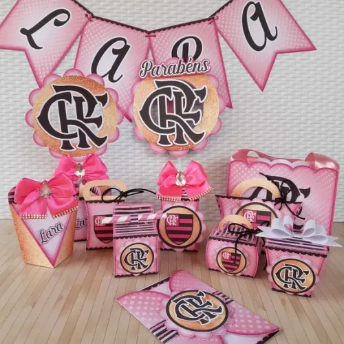 Arquivo de corte Flamengo Rosa STUDIO, PDF e PNG - COD.:1626