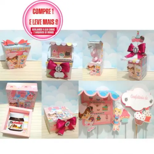 Arquivo de Corte Confeitaria /doceria Studio, Pdf, Png #2815