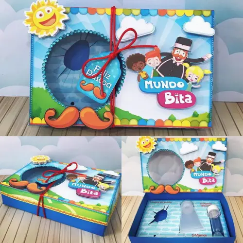 Arquivo de corte Caixa Mini Confeiteiro Mundo Bita COD.: 623