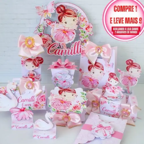 Arquivo de Corte Bailarina Studio e pdf Cod.:2826