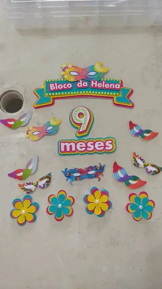 #1656 Arquivo de corte Topo de bolo Carnaval STUDIO