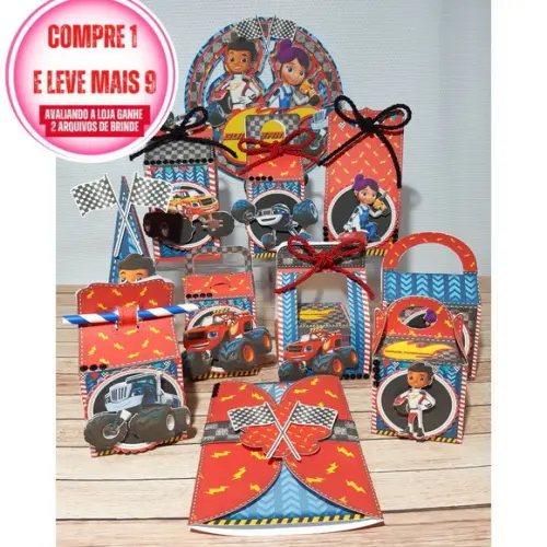 Arquivo de corte Blaze And Monster Machine STUDIO e PDF 1326