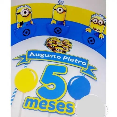 Arquivo de corte Topo de Bolo Minions COD:. 1052