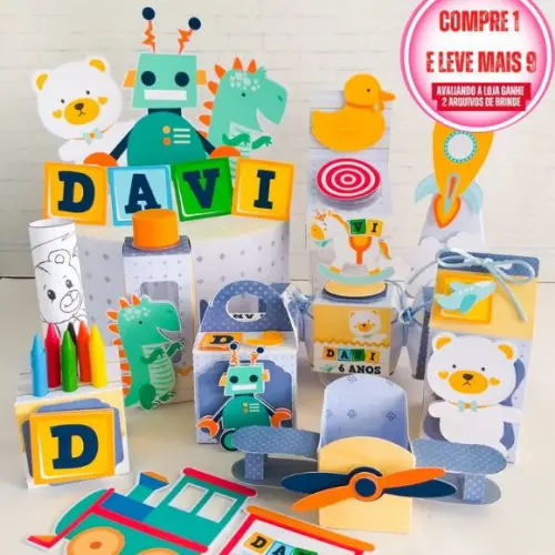 Arquivo de Corte Brinquedos Studio e Pdf- Cod.: 2875