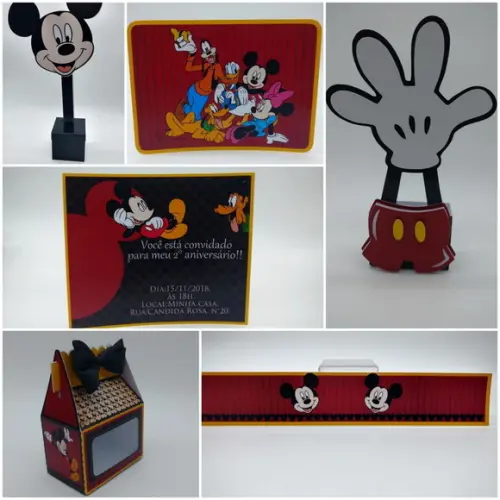 Arquivo de corte Mickey STUDIO, PDF E PNG COD.: 2606
