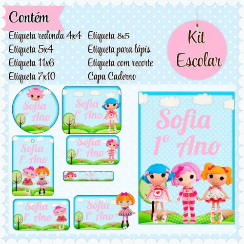 Arquivo de corte Volta ás Aulas Lalaloopsy #2475