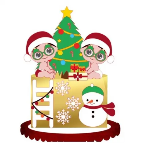 Arquivo de corte Topo de Bolo Natal CAMADAS STUDIO COD.:2378