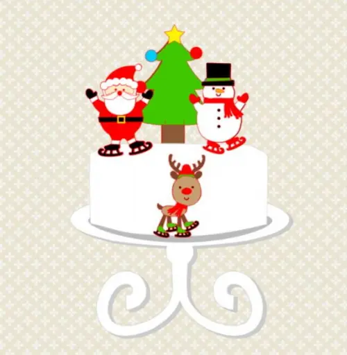 Arquivo de corte Topo de Bolo Natal STUDIO- COD.:2373