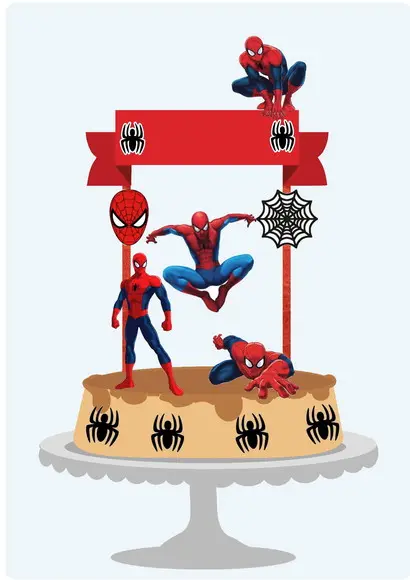 Arquivo de corte Topo de Bolo Homem Aranha STUDIO COD.:1861