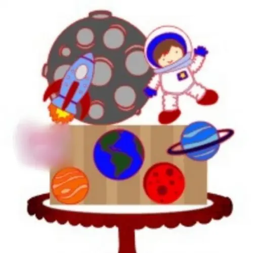 Arquivo de corte Topo de Bolo Astronauta CAMADA STUDIO #1816