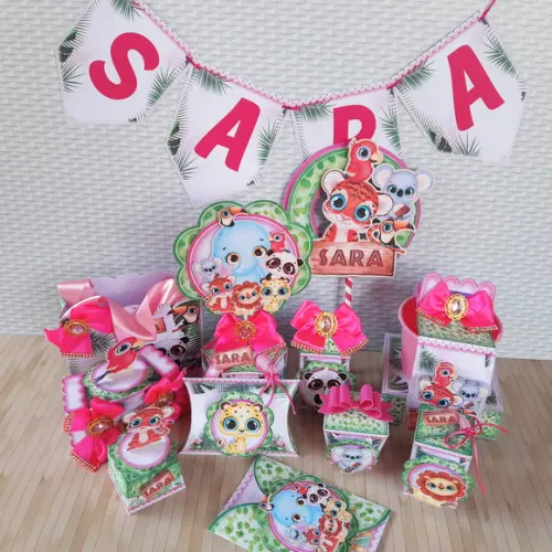 Arquivo de corte Safari Rosa STUDIO, PDF e PNG COD.:1633