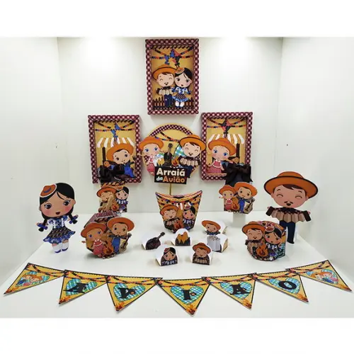 Arquivo de corte Festa Junina STUDIO, PDF E PNG COD.: 1521