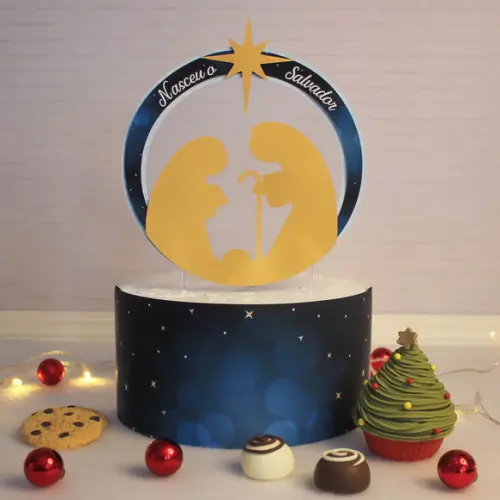 Arquivo de corte Topo de Bolo Natal STUDIO- COD.:1428