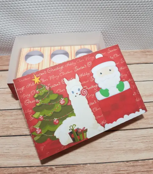 Arquivo de Corte Caixa 6 Doces Natal Studio Cod:.1310